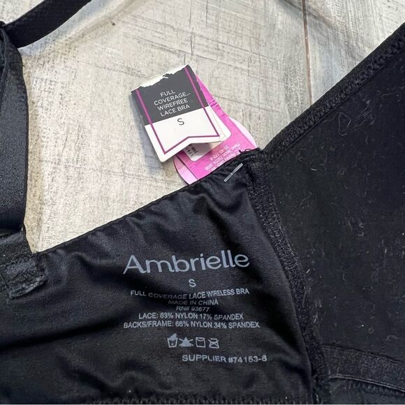 NWT Ambrielle Full coverage lace overlay bra S - Picture 4 of 4